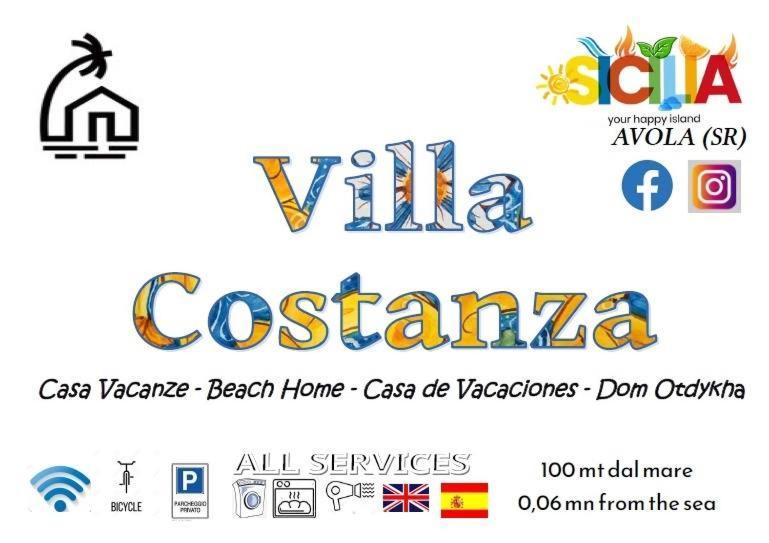 Villa Costanza Casa Vacanze Авола Экстерьер фото